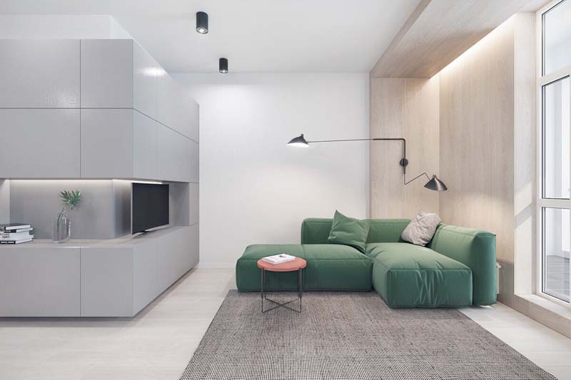 Thiết kế màu sắc đẹp trong nội thất phong cách minimalism