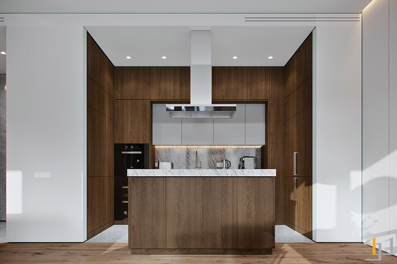 Không gian nội thất của căn hộ chung cư phong cách đương đại (Contemporary)